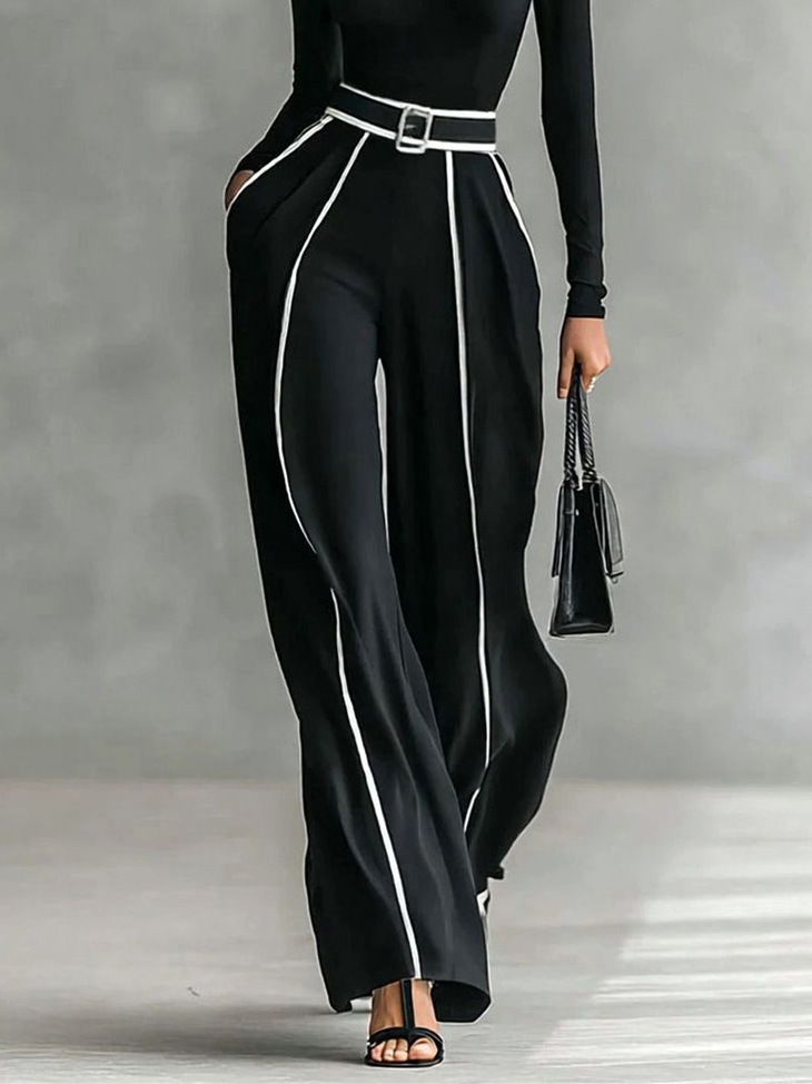 Wide-Leg Elegant Pants