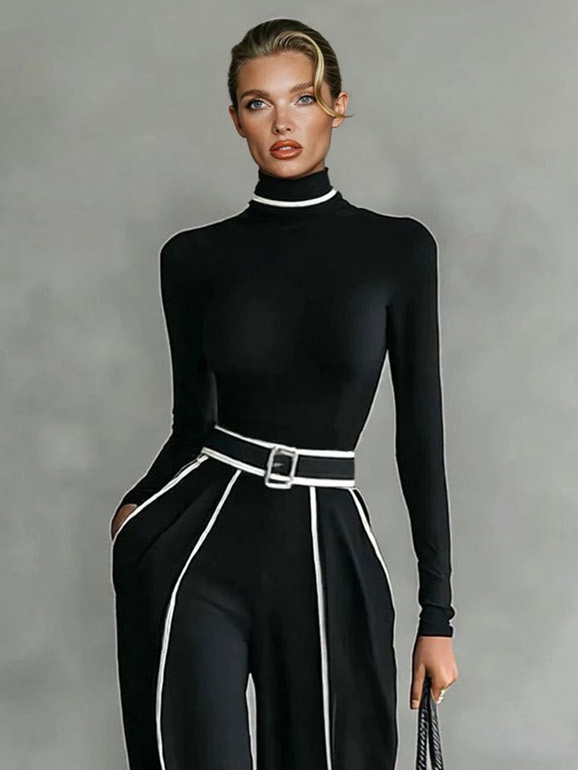 Wide-Leg Elegant Pants