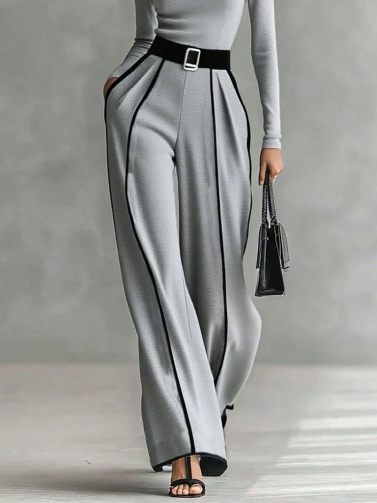 Wide-Leg Elegant Pants