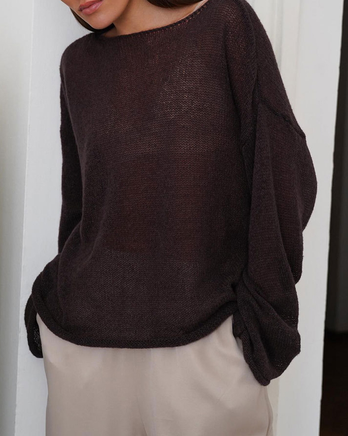 Sheer Knit Blouse